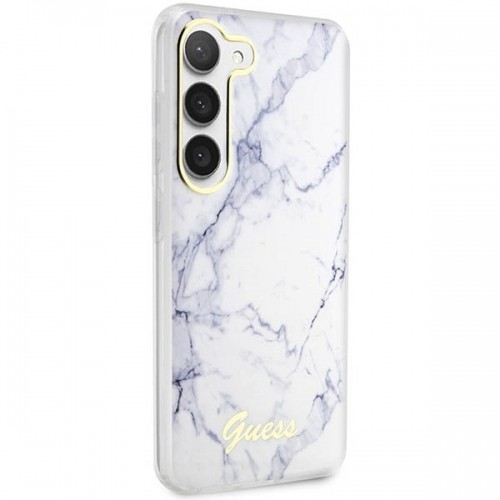 Guess GUHCS23MPCUMAH S23+ S916 biały|white hardcase Marble image 4