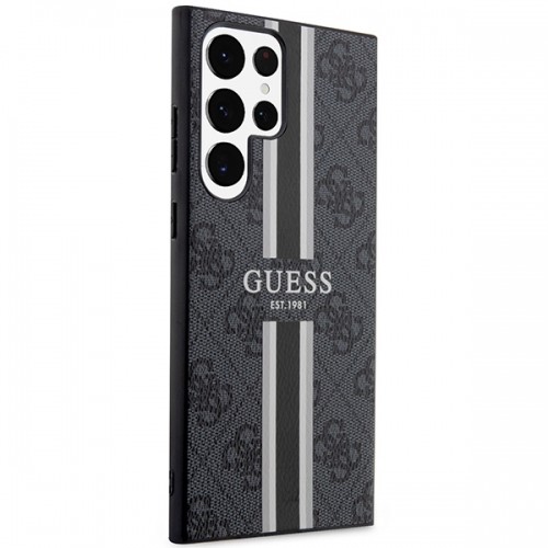 Guess GUHCS23LP4RPSK S23 Ultra S918 czarny|black hardcase 4G Printed Stripe image 4