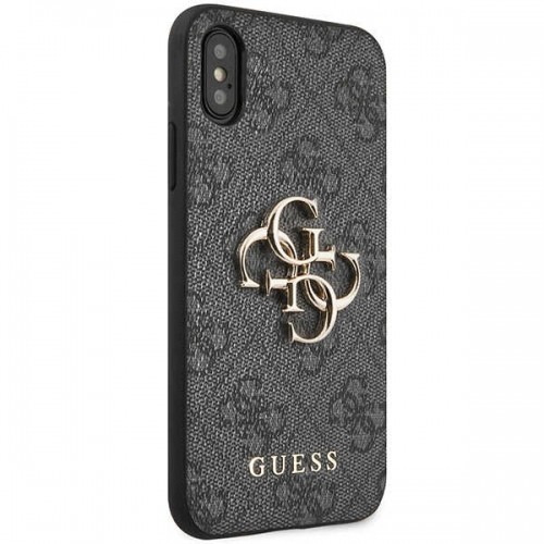 Guess GUHCPX4GMGGR iPhone X|XS szary|grey hardcase 4G Big Metal Logo image 4