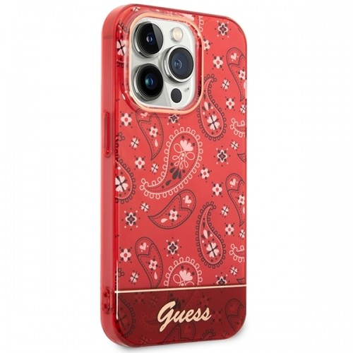 Guess GUHCP14XHGBNHR iPhone 14 Pro Max 6,7" czerwony|red hardcase Bandana Paisley image 4