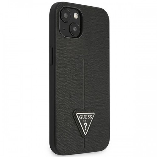 Guess GUHCP14MPSATLK iPhone 14 Plus 6,7" czarny|black hardcase SaffianoTriangle Logo image 4