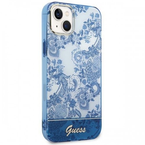 Guess GUHCP14MHGPLHB iPhone 14 Plus 6,7" niebieski|blue hardcase Porcelain Collection image 4