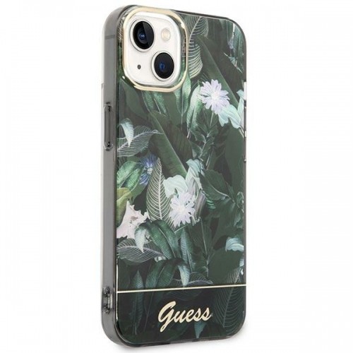 Guess GUHCP14MHGJGHA iPhone 14 Plus 6,7" zielony|green hardcase Jungle Collection image 4