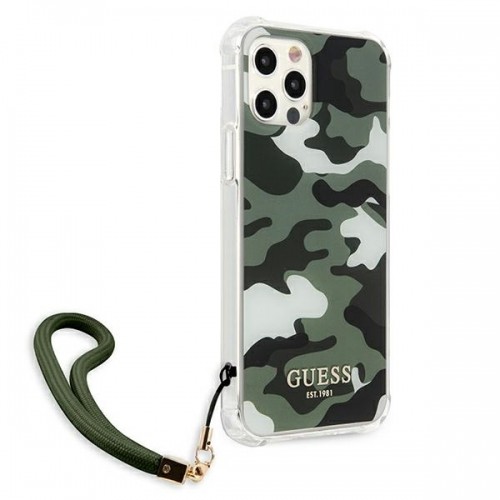 Guess GUHCP12MKSARKA iPhone 12|12 Pro 6,1" zielony|khaki hardcase Camo Collection image 4