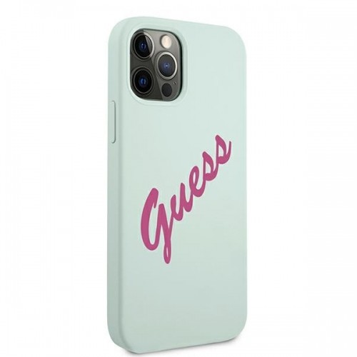 Guess GUHCP12LLSVSBF iPhone 12 Pro Max 6,7" niebieski fuksja|blue fuschia hardcase Silicone Vintage image 4