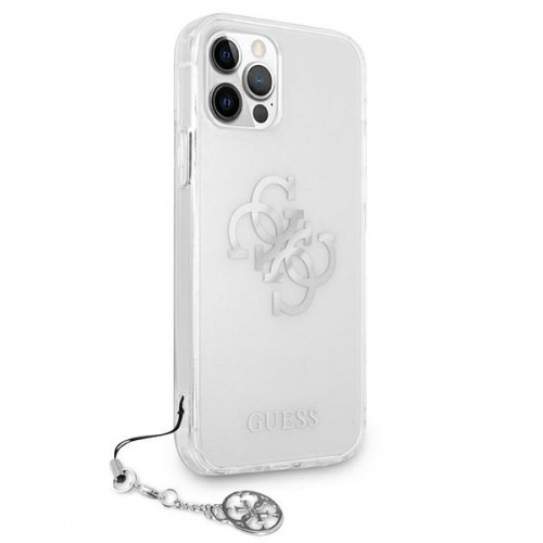 Guess GUHCP12LKS4GSI iPhone 12 Pro Max 6,7" Transparent hardcase 4G Silver Charms Collection image 4