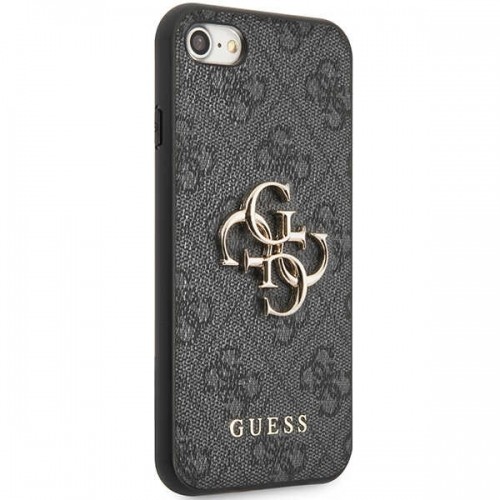 Guess GUHCI84GMGGR iPhone 7|8|SE 2020 | SE 2022 szary|grey hardcase 4G Big Metal Logo image 4