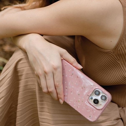 UNIQ etui Coehl Terrazzo iPhone 14 Plus 6,7" różowy|coral pink image 4