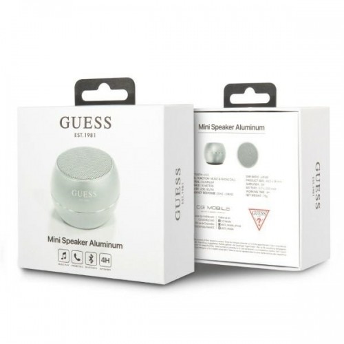 Original Bleutooth Speaker GUESS GUWSALGEG Mini grey image 4