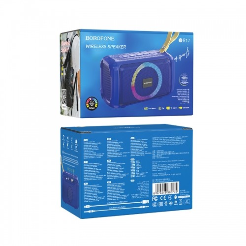 OEM Borofone Portable Bluetooth Speaker BR17 Cool Sports blue image 4