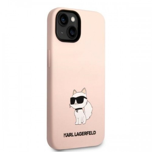 Karl Lagerfeld Liquid Silicone Choupette NFT Case for iPhone 14 Pink image 4