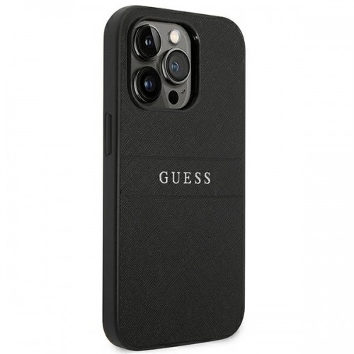 Guess PU Leather Saffiano Case for iPhone 14 Pro Black image 4