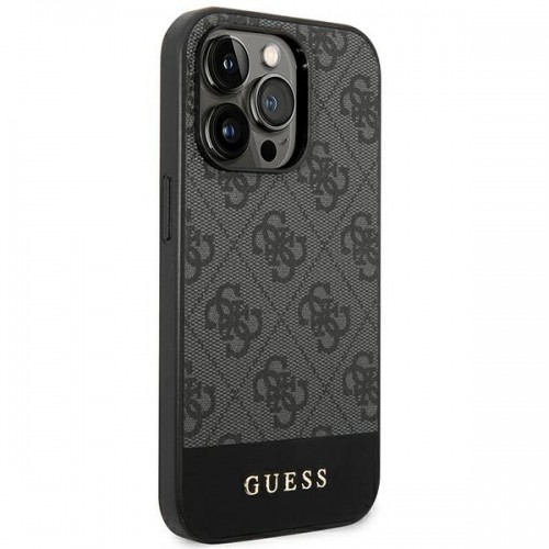 Guess 4G Stripe Case for iPhone 14 Pro Grey image 4