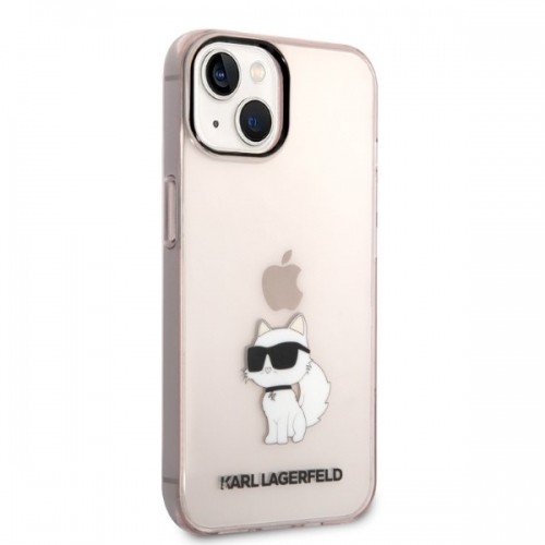 Karl Lagerfeld IML Choupette NFT Case for iPhone 14 Pink image 4