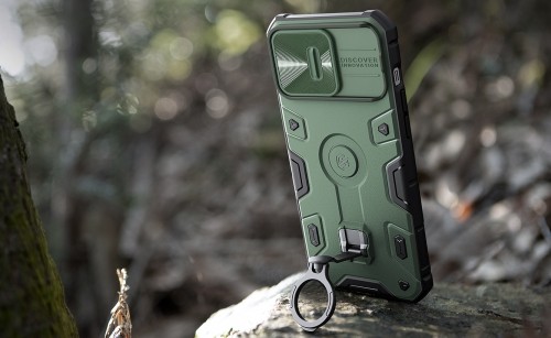 Nillkin CamShield Armor PRO Hard Case for Apple iPhone 14 Pro Dark Green image 4