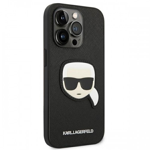 Karl Lagerfeld PU Saffiano Karl Head Case for iPhone 14 Pro Black image 4