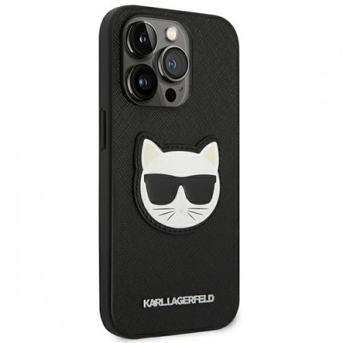 Karl Lagerfeld PU Saffiano Choupette Head Case for iPhone 14 Pro Max Black image 4