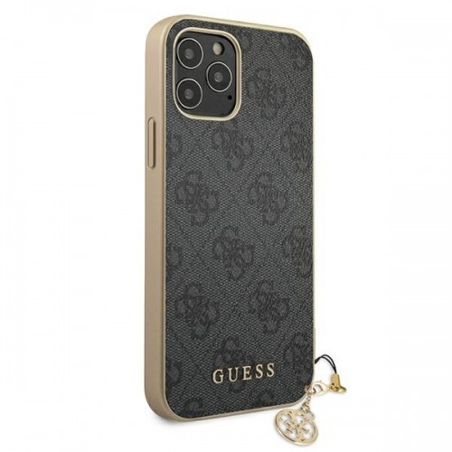Guess 4G Charms Case for iPhone 12|12 Pro 6.1 Grey image 4