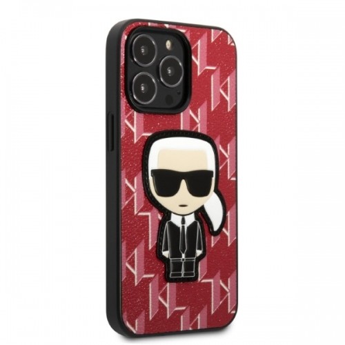 Karl Lagerfeld Monogram Ikonik Case for iPhone 13 Pro Red image 4