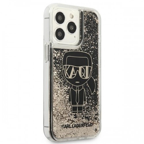 Karl Lagerfeld Liquid Glitter Gatsby Case for iPhone 13 Pro Black image 4