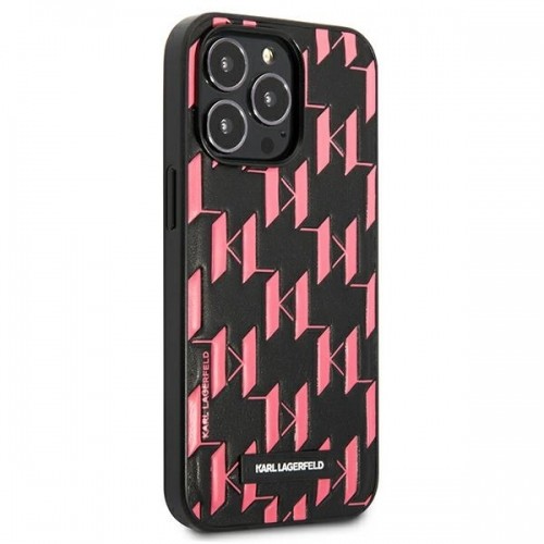 Karl Lagerfeld Monogram Plaque Case for iPhone 13 Pro Max Pink image 4