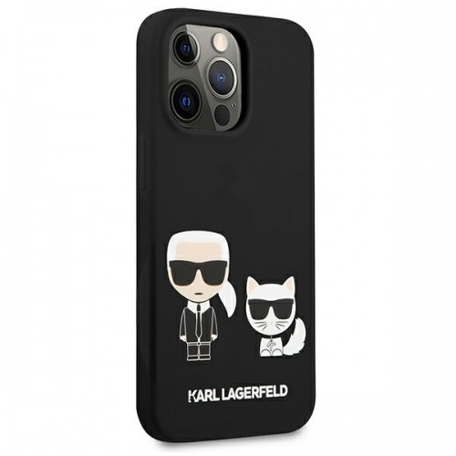 KLHCP13LSSKCK Karl Lagerfeld and Choupette Liquid чехол для Apple iPhone 13 Pro черный image 4