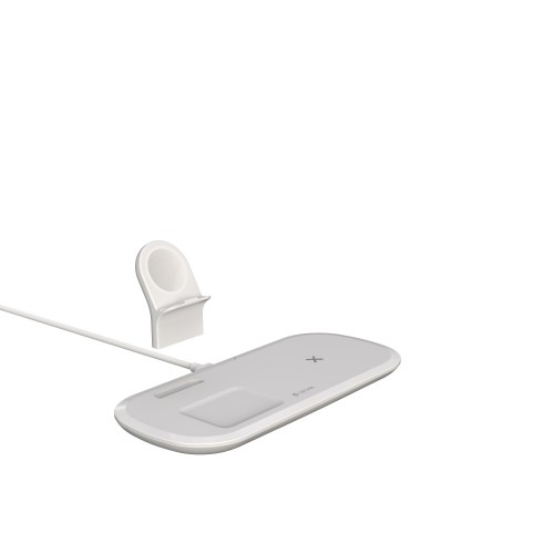 Devia 3 в 1 беспроводное зарядное устройство для iPhone | Airpods | Apple Watch 5V | 2A | 15W | + кабель USB-C | белое image 4