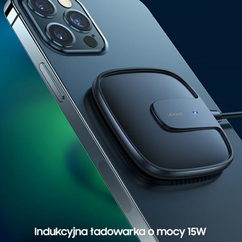 Беспроводное зарядное устройство Usams CD159 W1 MagSafe для телефонов Apple 15W | 3A черное image 4