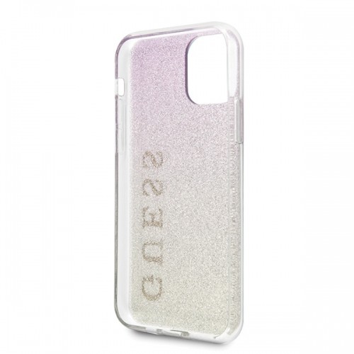 Guess GUHCN65PCUGLGPI Hard Gradient Glitter Case Чехол для Apple iPhone 11 Pro Max Розовый - Золотой image 4