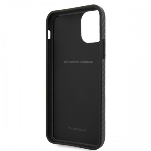 Ferrari Hardcase FESPCHCN65CBBK Izturīgs Silikona Aizsargapvalks Priekš Apple iPhone 11 Pro Max Melns image 4