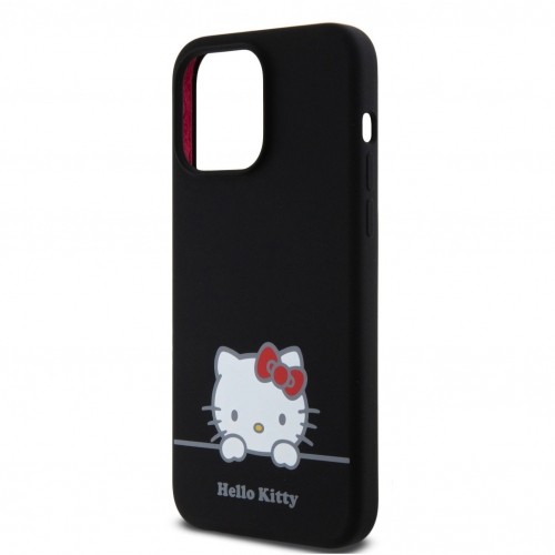 Hello Kitty Liquid Silicone Daydreaming Logo Case for iPhone 15 Pro Max Black image 4