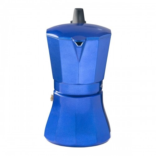 Italian Coffee Pot Oroley Petra 9 Cups Blue Aluminium image 4