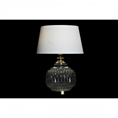 Desk lamp Home ESPRIT White Beige Metal Crystal 38 x 38 x 54 cm (2 Units) image 4