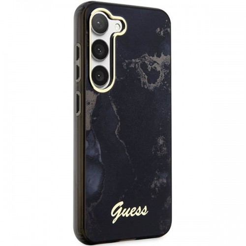 Guess GUHCS23SHTMRSK S23 S911 czarny|black hardcase Golden Marble Collection image 4