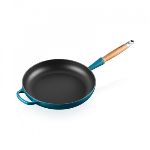 Le Creuset Чугунная сковорода с деревянной ручкой Ø28см синяя image 4