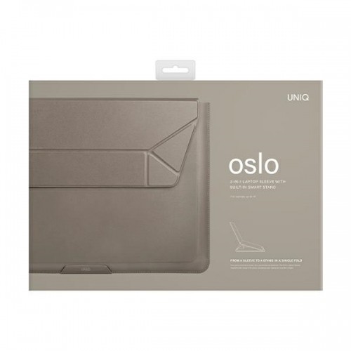 UNIQ etui Oslo laptop Sleeve 14" szary|stone grey image 4