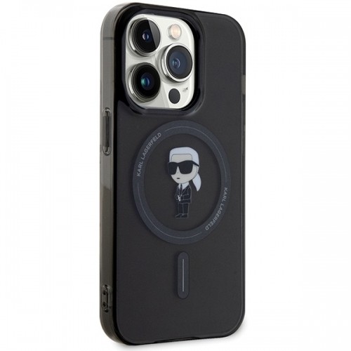 Karl Lagerfeld KLHMP14XHFCKNOK iPhone 14 Pro Max 6.7" czarny|black hardcase IML Ikonik MagSafe image 4