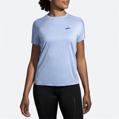 Women’s Short Sleeve T-Shirt Brooks Sprint Free Aquamarine Lady image 4