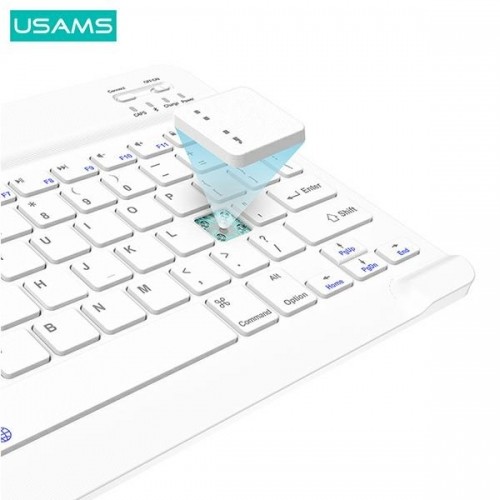 USAMS Etui Winro z klawiaturą iPad 10.2" fioletowe etui-biała klawiatura|purple cover-white keyboard IP1027YR03 (US-BH657) image 4