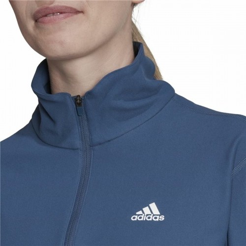 Sieviešu krekls ar garām piedurknēm Adidas Own the Run 1/2 Zip Indigo image 4