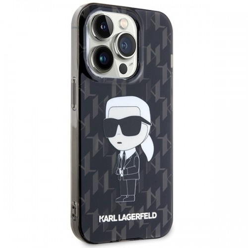 Karl Lagerfeld KLHCP15LHNKMKLK iPhone 15 Pro 6.1" czarny|black hardcase Monogram Ikonik image 4