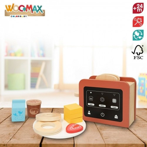 Toy toaster Woomax 10 Pieces 18,5 x 12,5 x 7,5 cm (4 Units) image 4