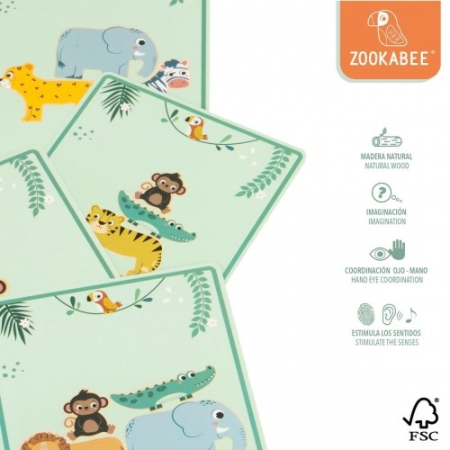 Building Game + Figures Woomax animals 16 Pieces 7 x 7 x 1,5 cm (6 Units) image 4