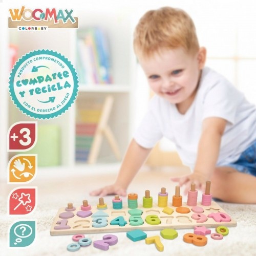 Child's Wooden Puzzle Woomax Shapes Numbers + 3 years (6 Units) image 4