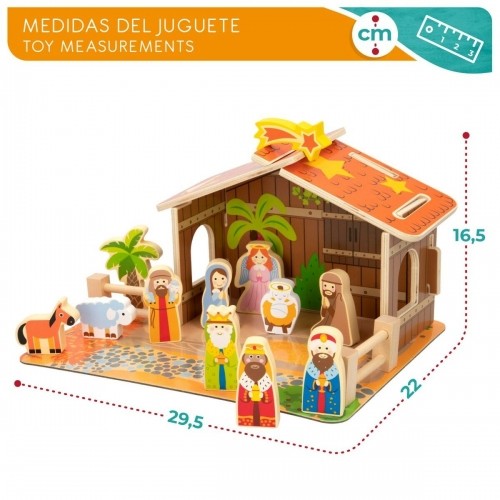 Christmas nativity set Woomax 20 Pieces 29,5 x 16,5 x 22 cm (6 Units) image 4