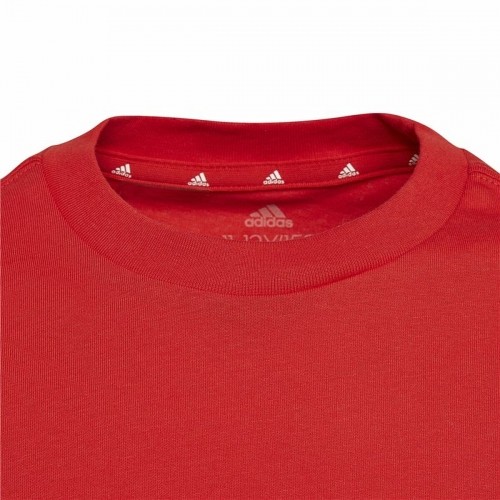 Krekls ar Īsām Piedurknēm Bērniem Adidas Essentials  Sarkans image 4