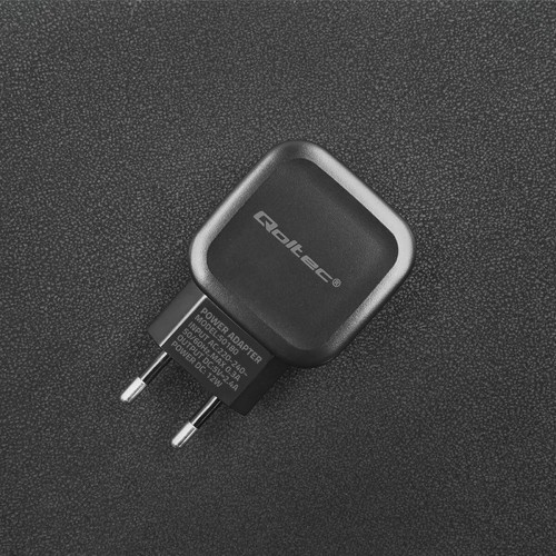 Wall Charger Qoltec 50180 Black 12 W image 4