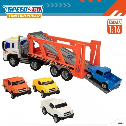 Автовоз и машинки с самозаводом Speed & Go 37,5 x 12,5 x 10 cm (2 штук) image 4