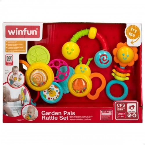 Rattle set Winfun 4 Предметы 16 x 16 x 4,5 cm (6 штук) image 4