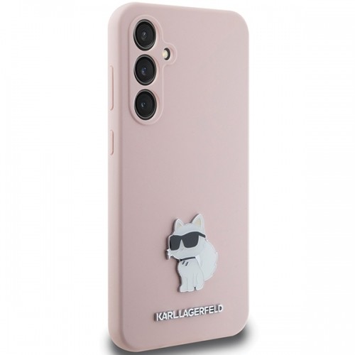 Karl Lagerfeld KLHCS23FESMHCNPP S23 FE S711 różowy|pink Silicone Choupette Metal Pin image 4